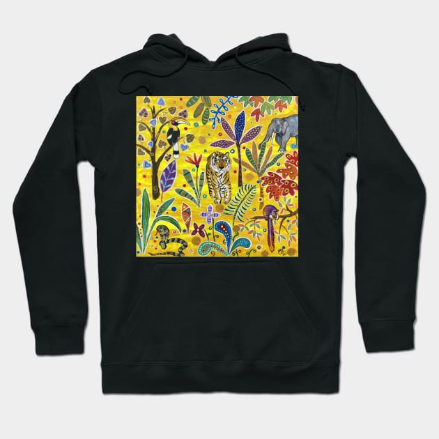 Tiger in the jungle Hoodie by MagaliModoux